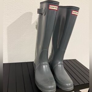 Original Tall Hunter Rainboots - Glossy Grey
